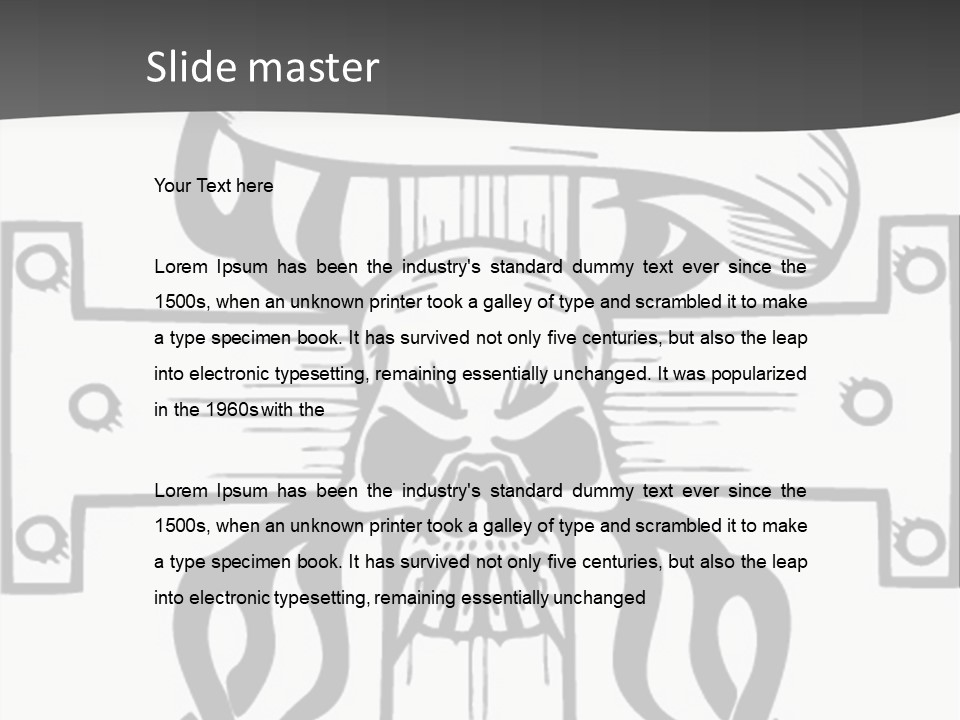 Graphic Template Death PowerPoint Template