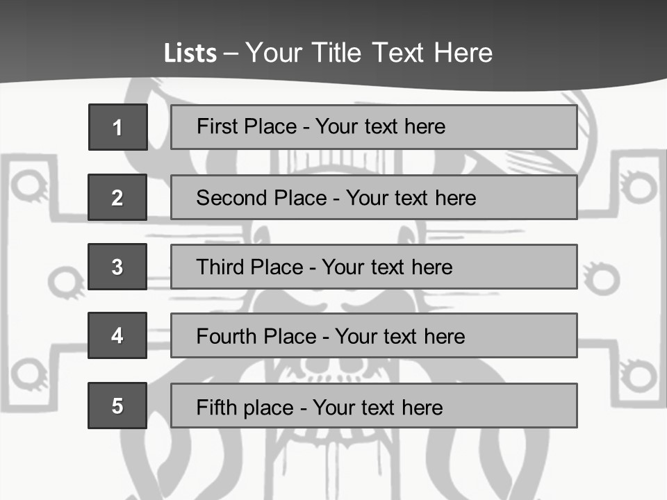 Graphic Template Death PowerPoint Template
