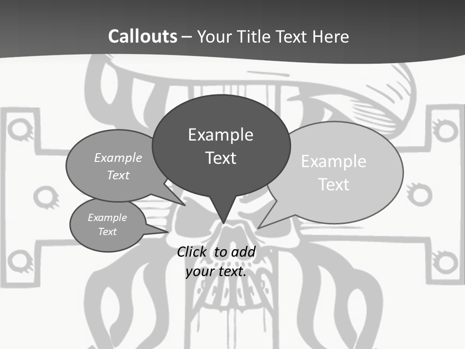 Graphic Template Death PowerPoint Template