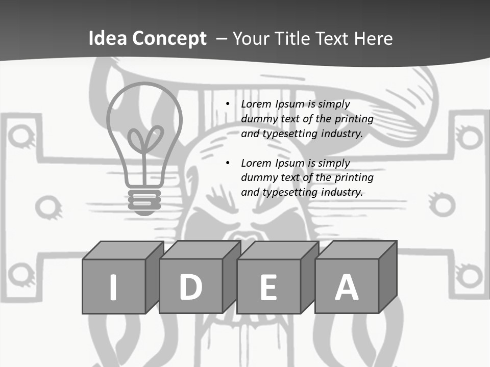 Graphic Template Death PowerPoint Template