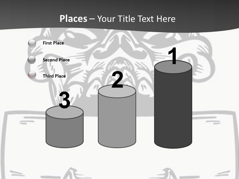 Screenprinting Bones Vector PowerPoint Template