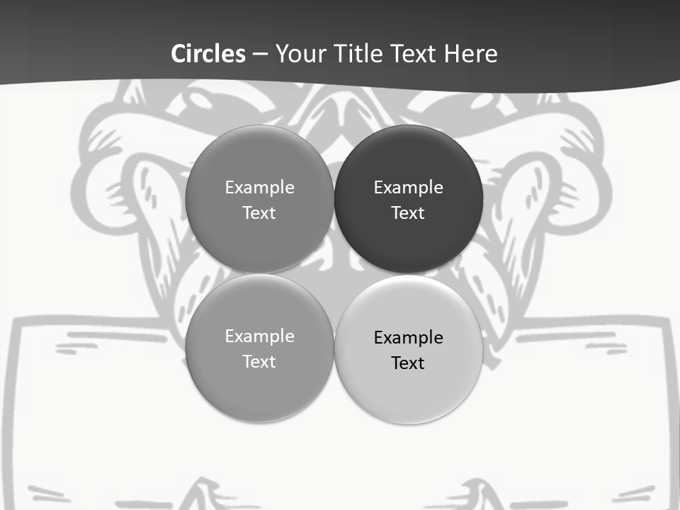 Screenprinting Bones Vector PowerPoint Template