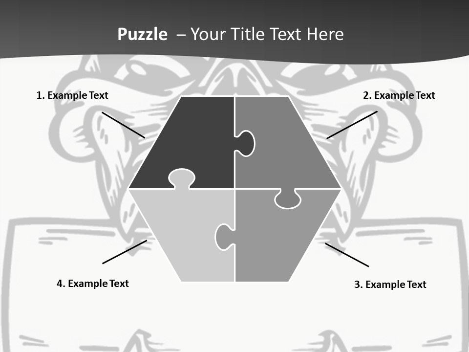 Screenprinting Bones Vector PowerPoint Template