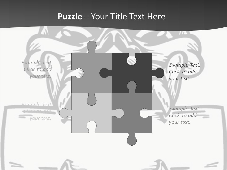 Screenprinting Bones Vector PowerPoint Template