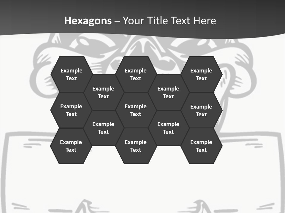 Screenprinting Bones Vector PowerPoint Template