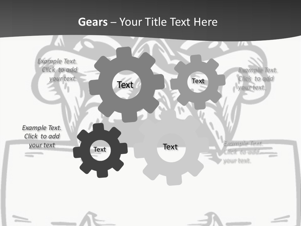 Screenprinting Bones Vector PowerPoint Template