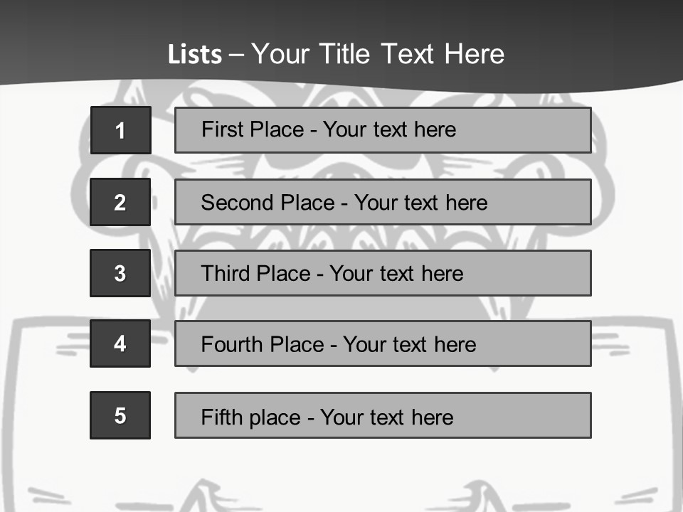 Screenprinting Bones Vector PowerPoint Template