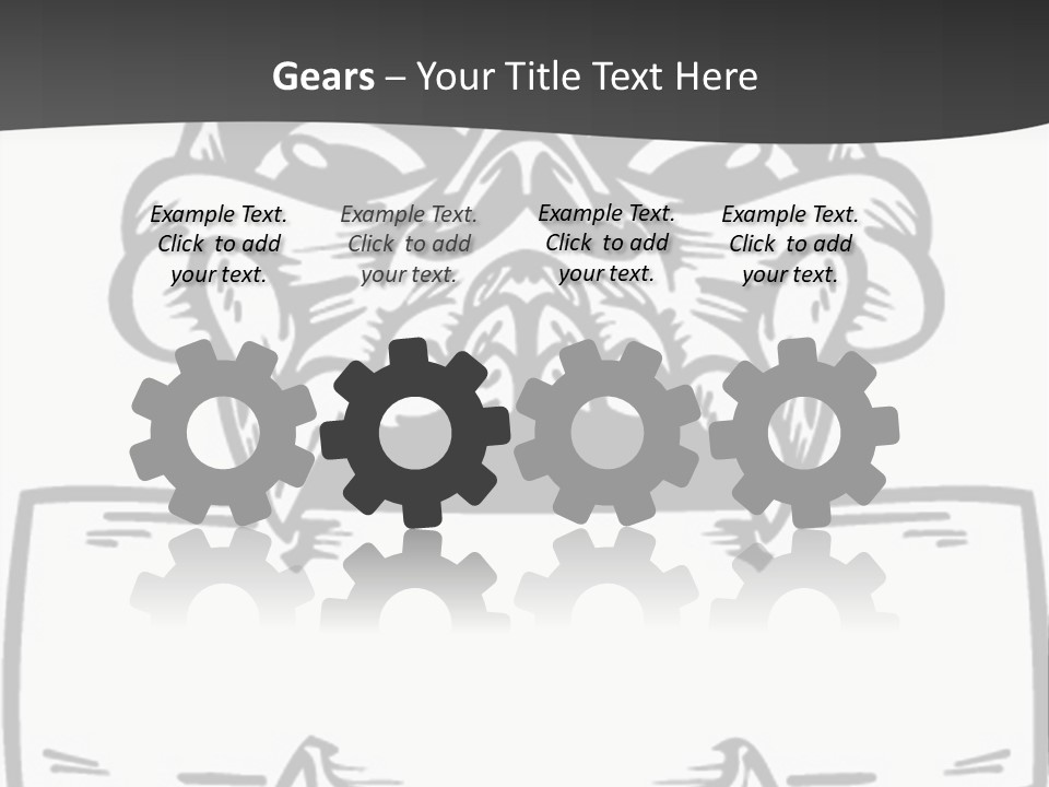 Screenprinting Bones Vector PowerPoint Template