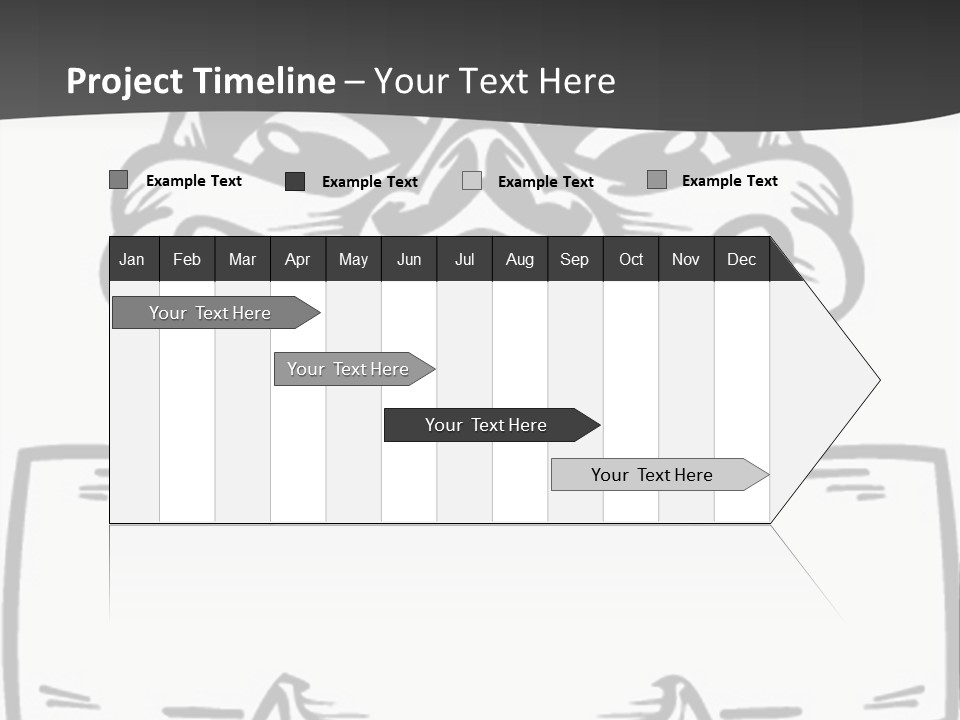 Screenprinting Bones Vector PowerPoint Template