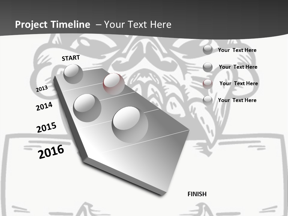 Screenprinting Bones Vector PowerPoint Template