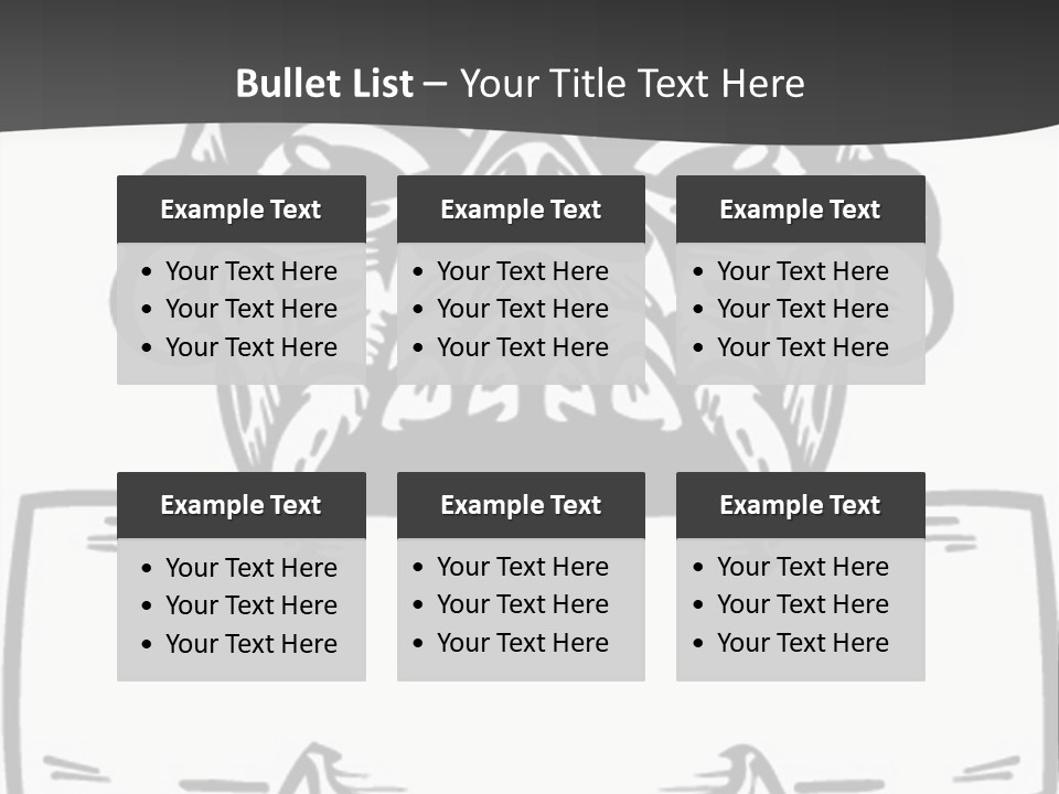 Screenprinting Bones Vector PowerPoint Template