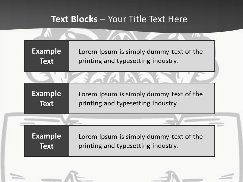 Screenprinting Bones Vector PowerPoint Template
