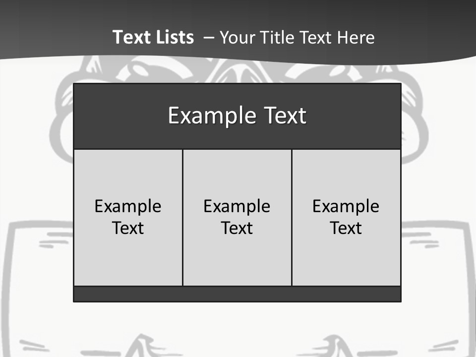 Screenprinting Bones Vector PowerPoint Template