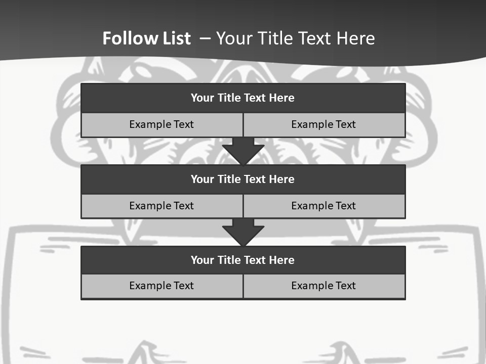 Screenprinting Bones Vector PowerPoint Template