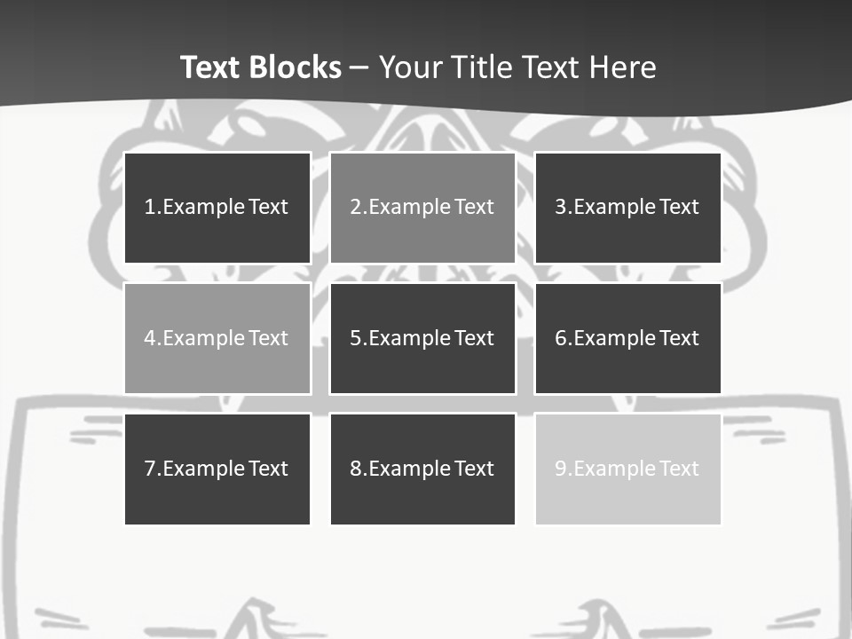 Screenprinting Bones Vector PowerPoint Template