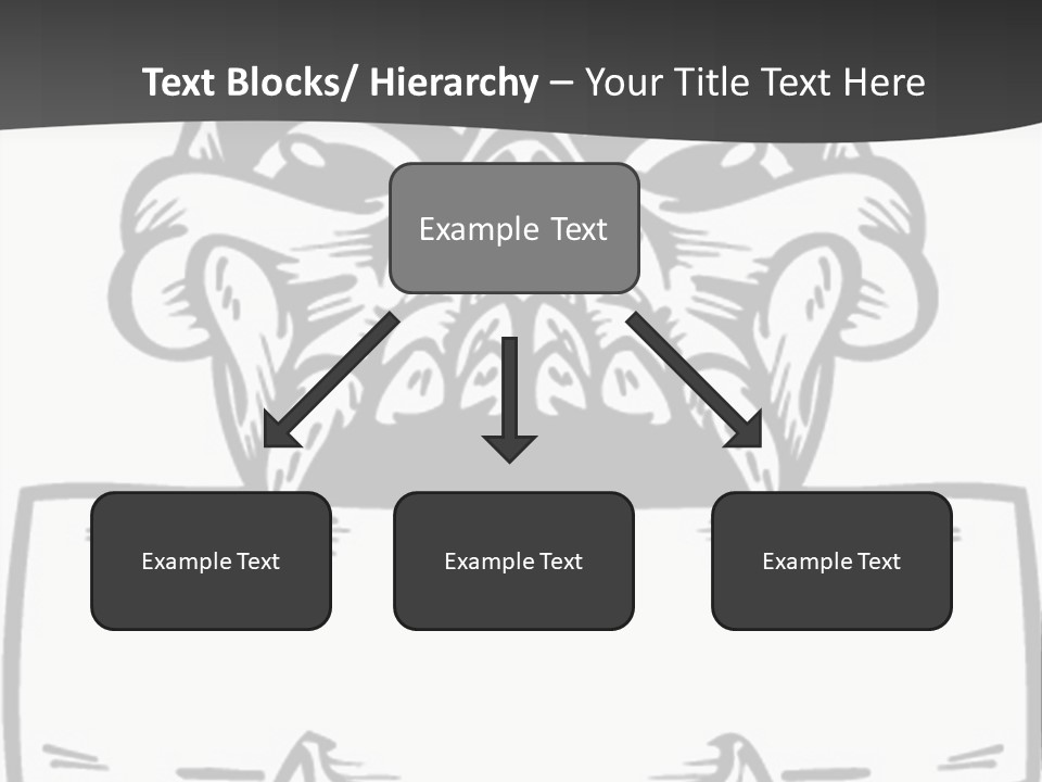 Screenprinting Bones Vector PowerPoint Template