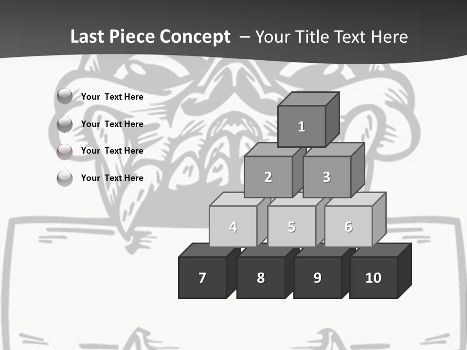 Screenprinting Bones Vector PowerPoint Template