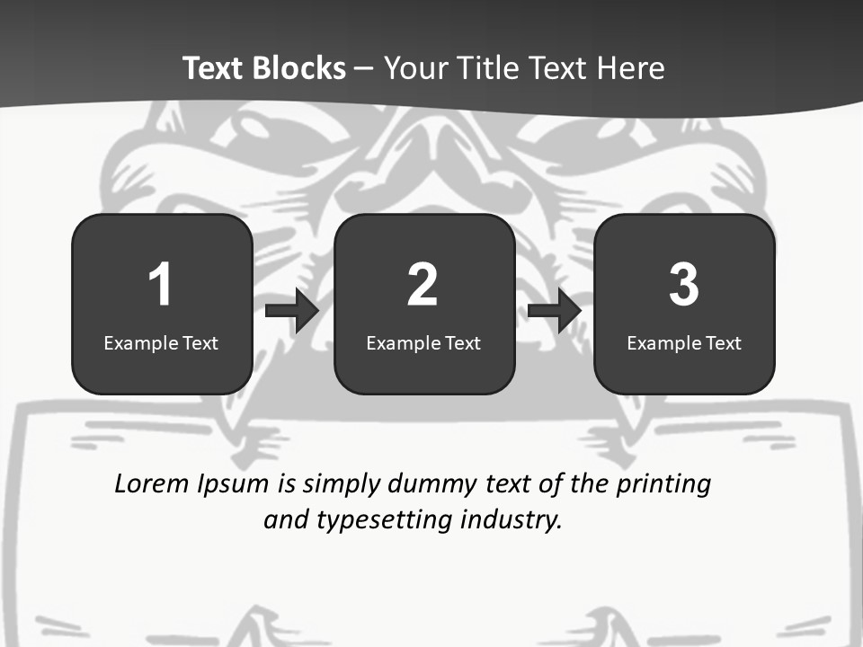 Screenprinting Bones Vector PowerPoint Template