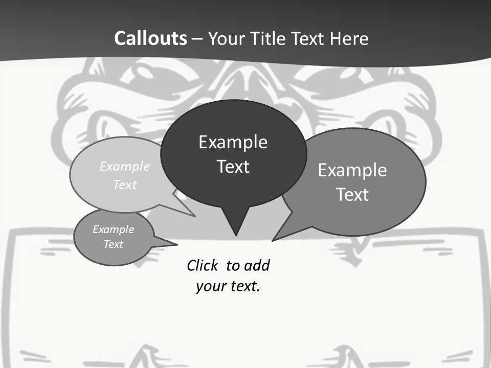 Screenprinting Bones Vector PowerPoint Template