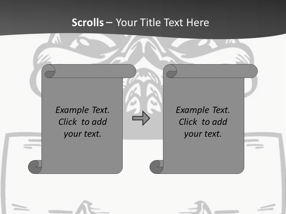 Screenprinting Bones Vector PowerPoint Template