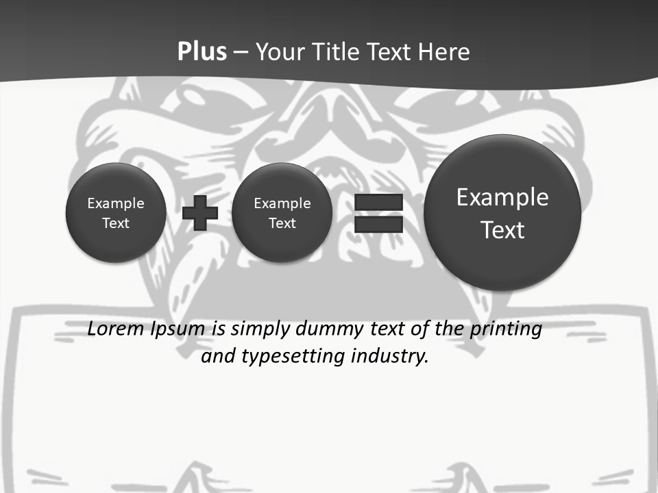 Screenprinting Bones Vector PowerPoint Template