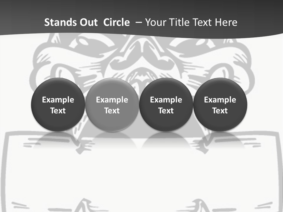 Screenprinting Bones Vector PowerPoint Template