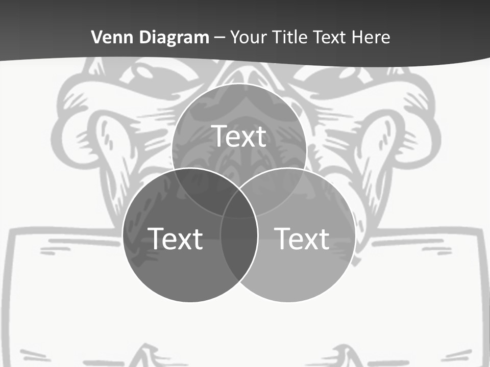 Screenprinting Bones Vector PowerPoint Template