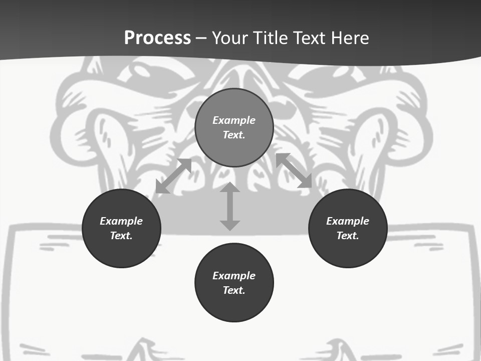 Screenprinting Bones Vector PowerPoint Template