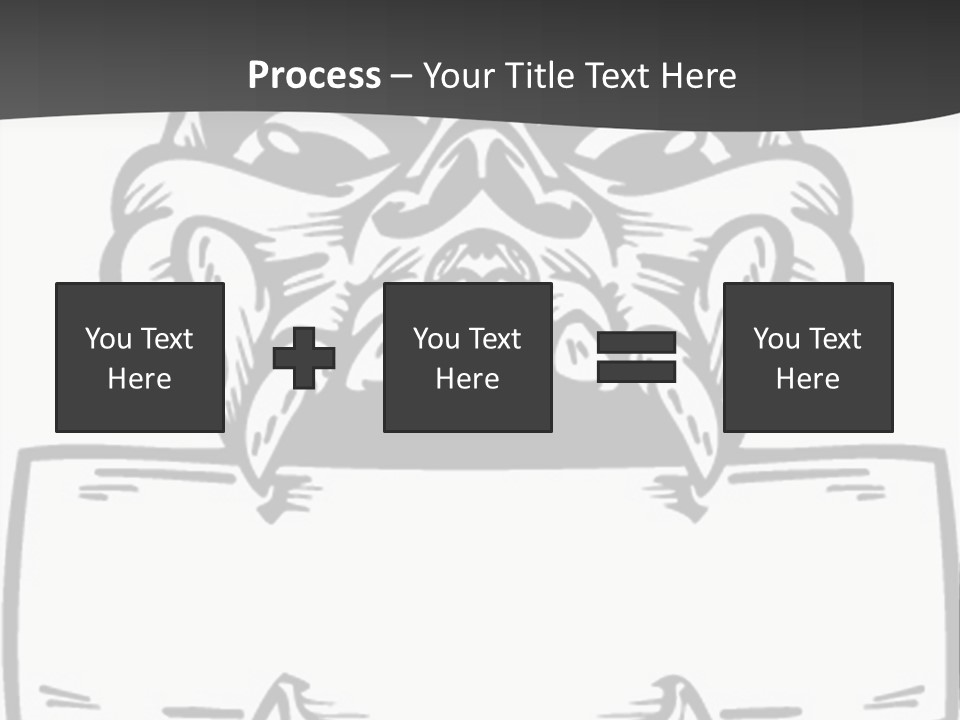 Screenprinting Bones Vector PowerPoint Template