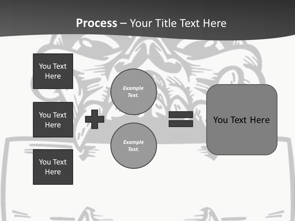 Screenprinting Bones Vector PowerPoint Template