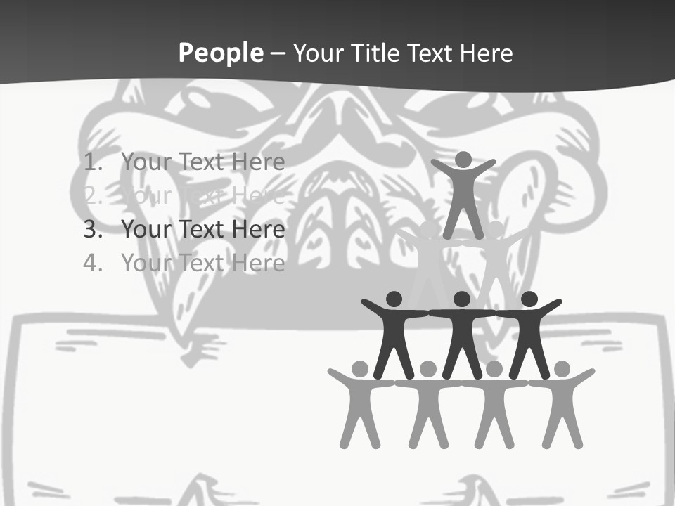 Screenprinting Bones Vector PowerPoint Template