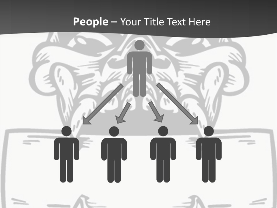 Screenprinting Bones Vector PowerPoint Template