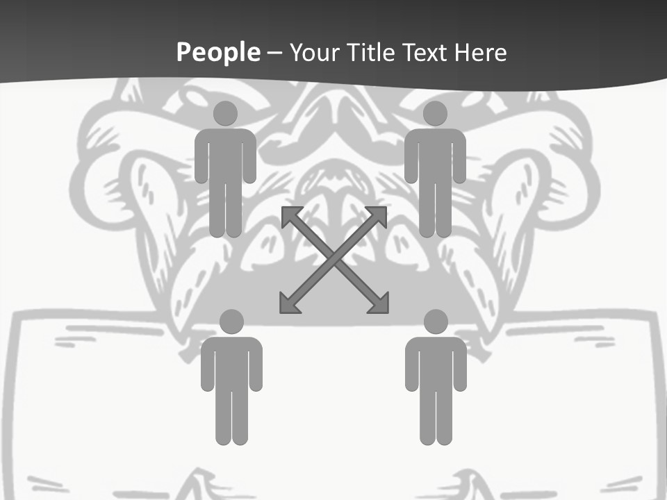 Screenprinting Bones Vector PowerPoint Template