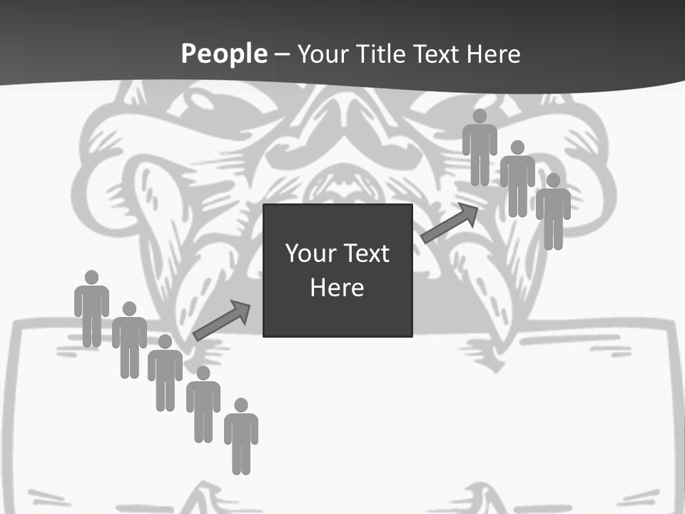 Screenprinting Bones Vector PowerPoint Template