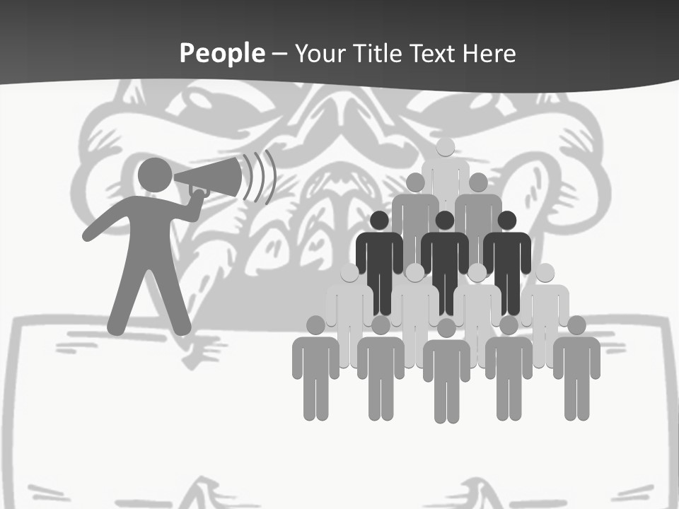 Screenprinting Bones Vector PowerPoint Template