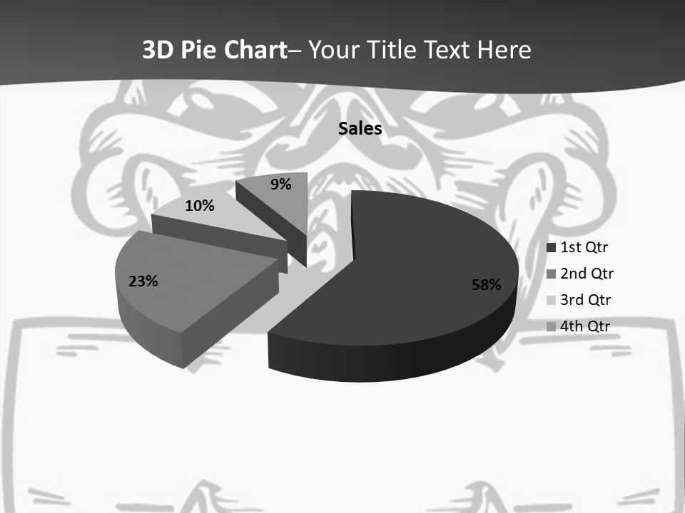 Screenprinting Bones Vector PowerPoint Template