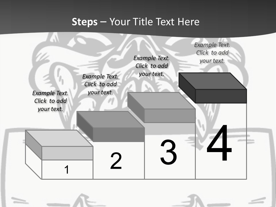 Screenprinting Bones Vector PowerPoint Template