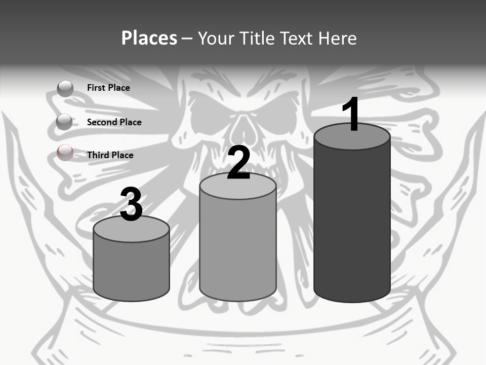 Death Illustration Bones PowerPoint Template