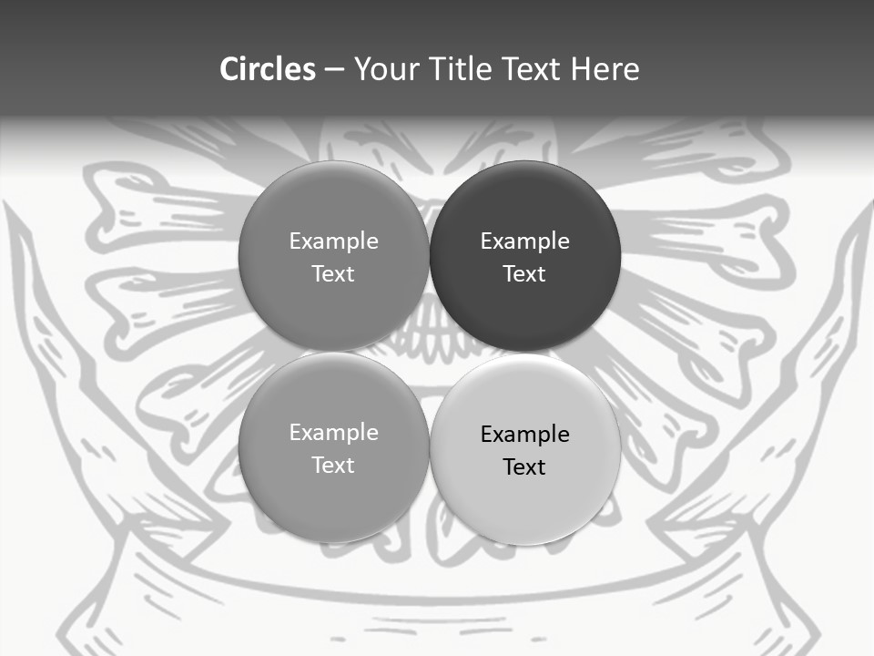 Death Illustration Bones PowerPoint Template