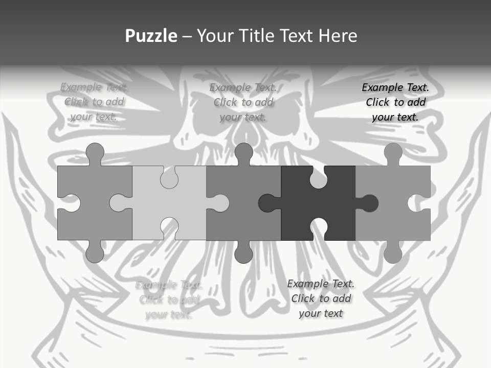 Death Illustration Bones PowerPoint Template