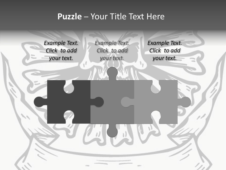 Death Illustration Bones PowerPoint Template