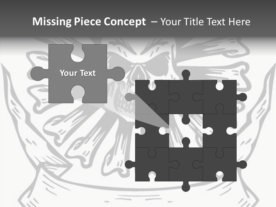 Death Illustration Bones PowerPoint Template