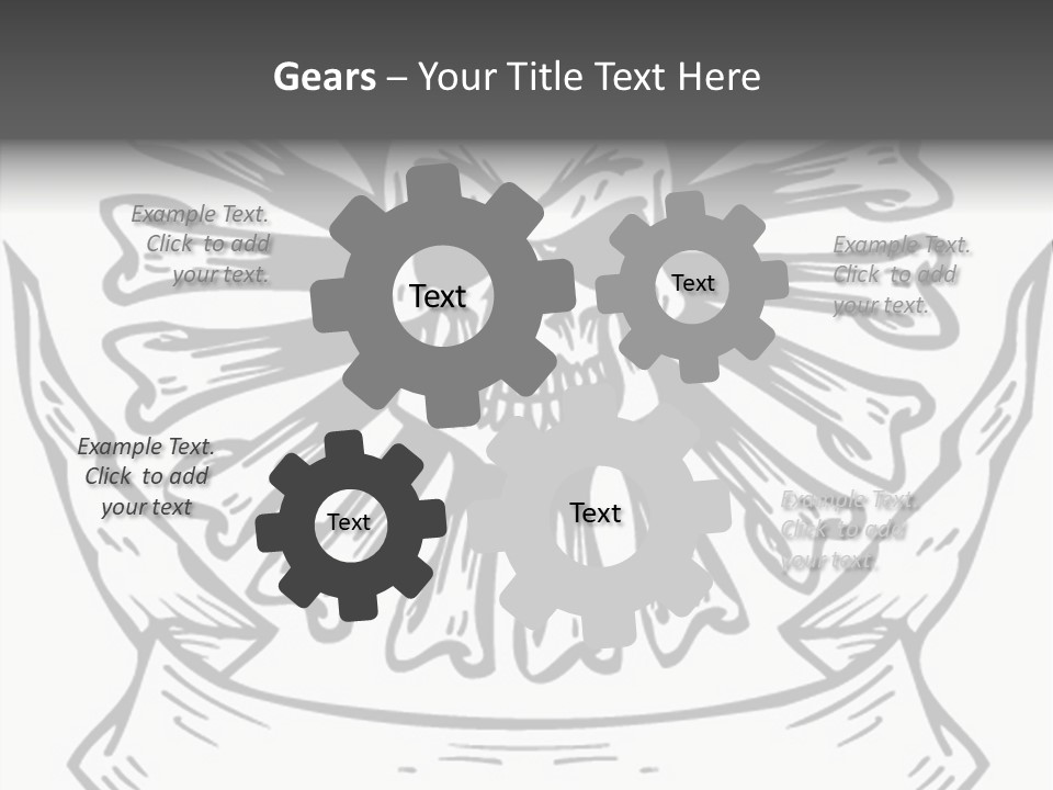 Death Illustration Bones PowerPoint Template