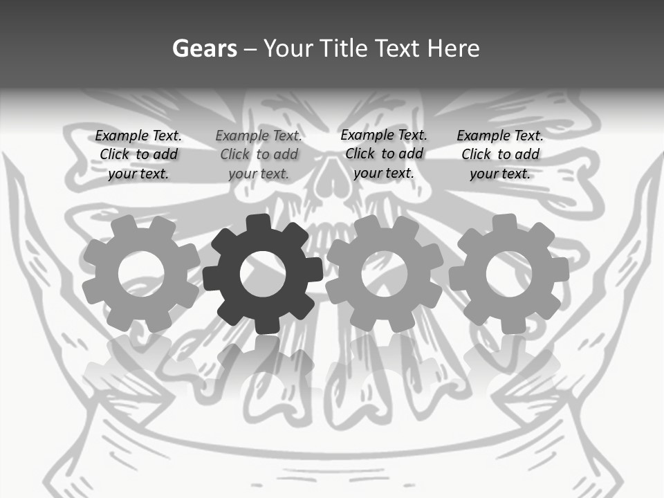 Death Illustration Bones PowerPoint Template