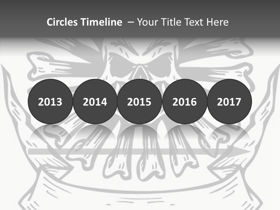 Death Illustration Bones PowerPoint Template