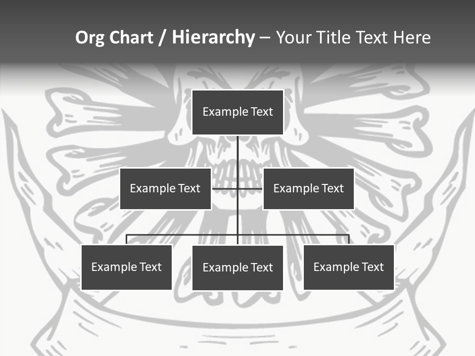 Death Illustration Bones PowerPoint Template
