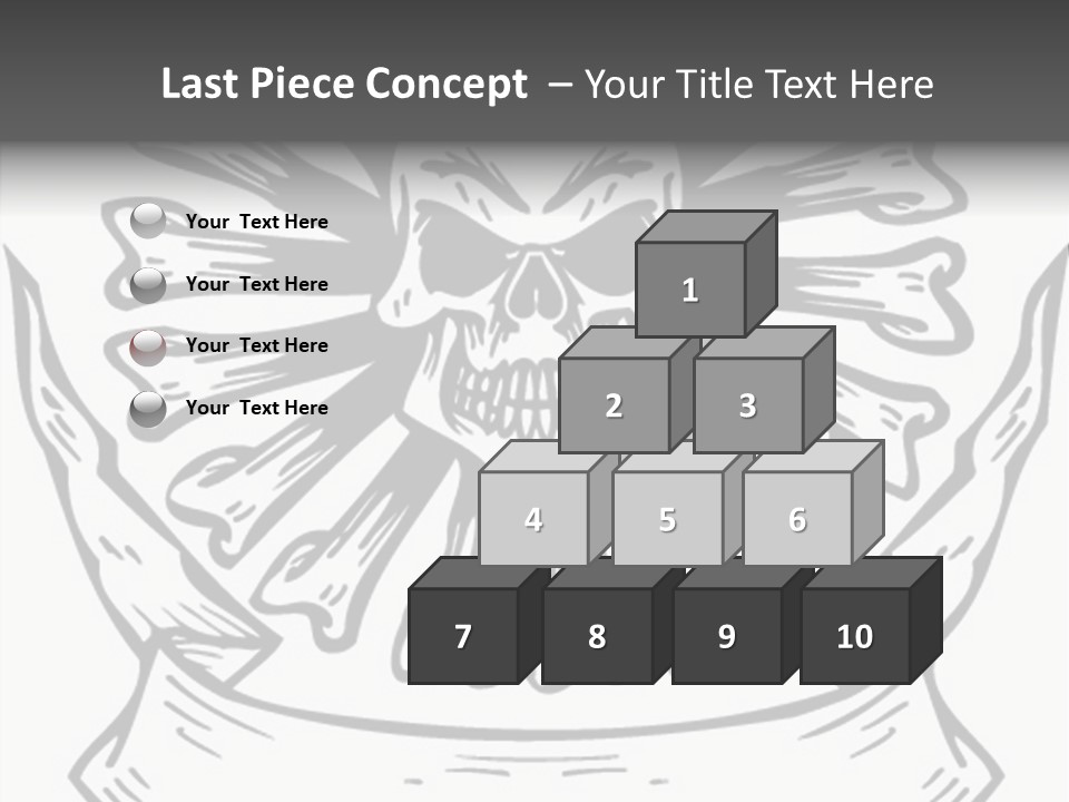 Death Illustration Bones PowerPoint Template