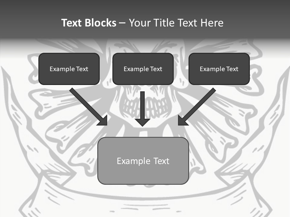 Death Illustration Bones PowerPoint Template