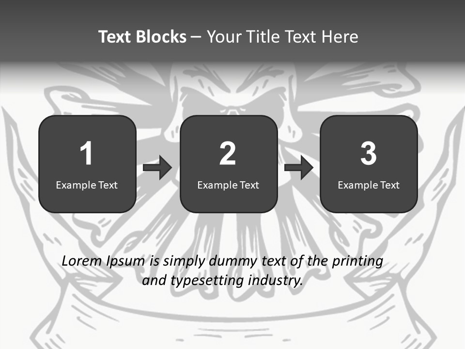 Death Illustration Bones PowerPoint Template