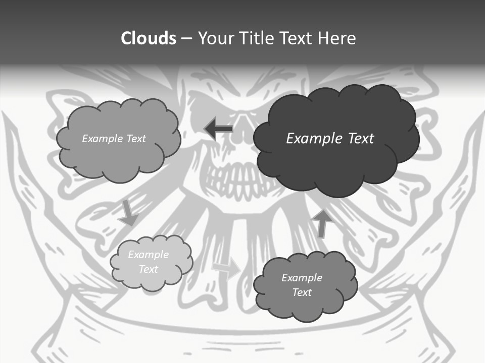 Death Illustration Bones PowerPoint Template